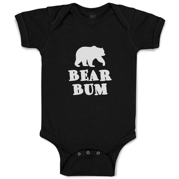 Baby Clothes Polar Bear Bum Silhouette Wild Animal Baby Bodysuits Cotton