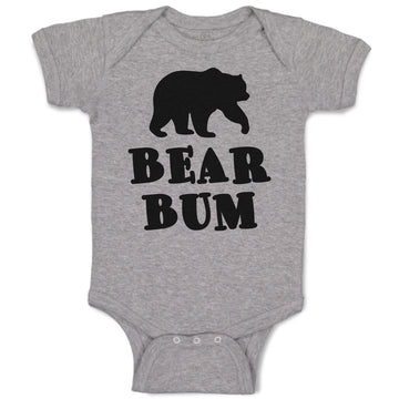 Baby Clothes Polar Bear Bum Silhouette Wild Animal Baby Bodysuits Cotton