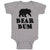 Baby Clothes Polar Bear Bum Silhouette Wild Animal Baby Bodysuits Cotton