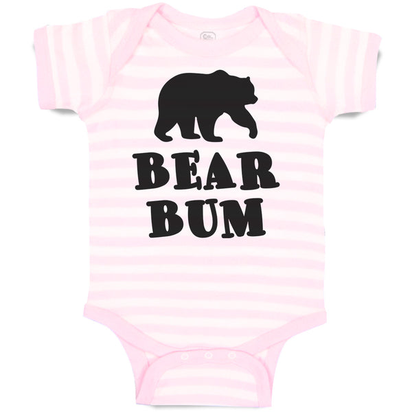 Baby Clothes Polar Bear Bum Silhouette Wild Animal Baby Bodysuits Cotton