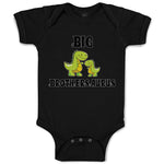 Baby Clothes Green Big Brothers Tyrannosaurus Rex Dinosaur Baby Bodysuits Cotton