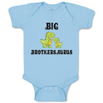 Baby Clothes Green Big Brothers Tyrannosaurus Rex Dinosaur Baby Bodysuits Cotton