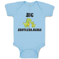 Baby Clothes Green Big Brothers Tyrannosaurus Rex Dinosaur Baby Bodysuits Cotton