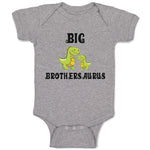 Baby Clothes Green Big Brothers Tyrannosaurus Rex Dinosaur Baby Bodysuits Cotton