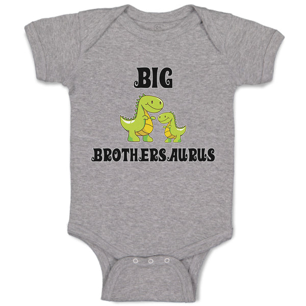 Baby Clothes Green Big Brothers Tyrannosaurus Rex Dinosaur Baby Bodysuits Cotton