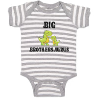 Baby Clothes Green Big Brothers Tyrannosaurus Rex Dinosaur Baby Bodysuits Cotton