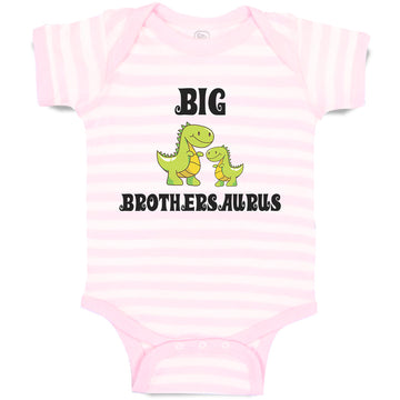 Baby Clothes Green Big Brothers Tyrannosaurus Rex Dinosaur Baby Bodysuits Cotton