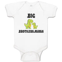 Baby Clothes Green Big Brothers Tyrannosaurus Rex Dinosaur Baby Bodysuits Cotton