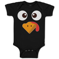 Baby Clothes Duck Waterbird Face and Beak Toungue out Funny Baby Bodysuits