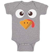 Baby Clothes Duck Waterbird Face and Beak Toungue out Funny Baby Bodysuits
