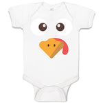 Baby Clothes Duck Waterbird Face and Beak Toungue out Funny Baby Bodysuits