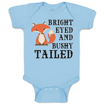 Baby Clothes Bright Eyed and Bushy Tailed Fox Wild Animal Baby Bodysuits Cotton