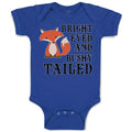 Baby Clothes Bright Eyed and Bushy Tailed Fox Wild Animal Baby Bodysuits Cotton