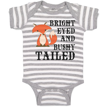 Baby Clothes Bright Eyed and Bushy Tailed Fox Wild Animal Baby Bodysuits Cotton