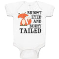 Baby Clothes Bright Eyed and Bushy Tailed Fox Wild Animal Baby Bodysuits Cotton