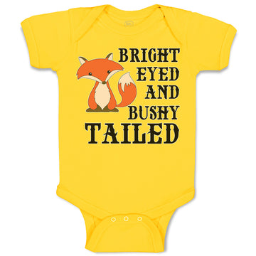 Baby Clothes Bright Eyed and Bushy Tailed Fox Wild Animal Baby Bodysuits Cotton