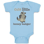 Baby Clothes Cute Little Honey Badger Striped Forest Wildlife Baby Bodysuits