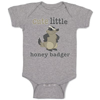 Baby Clothes Cute Little Honey Badger Striped Forest Wildlife Baby Bodysuits