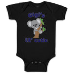 Baby Clothes Gigi's Lil' Cutie Koala Bear Animal Sitting Wood Branch Cotton