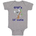 Baby Clothes Gigi's Lil' Cutie Koala Bear Animal Sitting Wood Branch Cotton