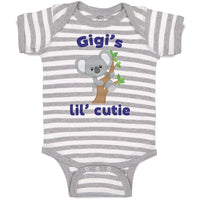 Baby Clothes Gigi's Lil' Cutie Koala Bear Animal Sitting Wood Branch Cotton