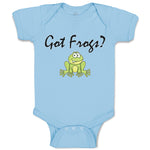 Baby Clothes Got Green Frogs Sitting Question Mark Sign Baby Bodysuits Cotton