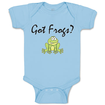 Baby Clothes Got Green Frogs Sitting Question Mark Sign Baby Bodysuits Cotton