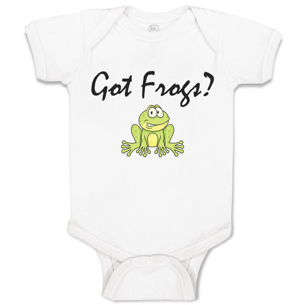 Got Green Frogs Sitting Question Mark Sign