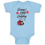Baby Clothes Cute Granny's Little Ladybug Insect with Flowers Baby Bodysuits