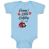 Baby Clothes Cute Granny's Little Ladybug Insect with Flowers Baby Bodysuits