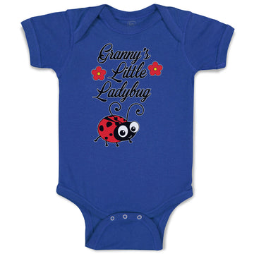 Baby Clothes Cute Granny's Little Ladybug Insect with Flowers Baby Bodysuits