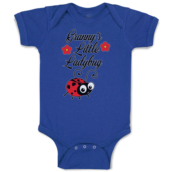 Cute Granny's Little Ladybug Insect with Flowers