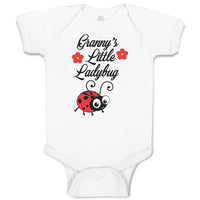 Baby Clothes Cute Granny's Little Ladybug Insect with Flowers Baby Bodysuits