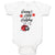 Baby Clothes Cute Granny's Little Ladybug Insect with Flowers Baby Bodysuits