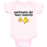 Baby Clothes Hatched by 2 Little Cute Chicks and Coming out of A Egg Shells