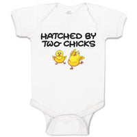 Baby Clothes Hatched by 2 Little Cute Chicks and Coming out of A Egg Shells