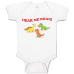Baby Clothes Hear Me Roar! Dinosaur Jurassic Park Baby Bodysuits Cotton