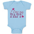 Baby Clothes I Love My Papi Baby Bodysuits Boy & Girl Newborn Clothes Cotton