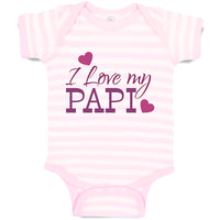 Baby Clothes I Love My Papi Baby Bodysuits Boy & Girl Newborn Clothes Cotton