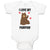 Baby Clothes I Love My Paw Paw Bear Love Towards Daddy Baby Bodysuits Cotton