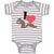 Baby Clothes I Love Cute Squirrel Eating Acorn Wild Animal Baby Bodysuits Cotton