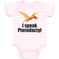 Baby Clothes I Speak Pterodactyl Dinosaur Flying Jurassic Animal Baby Bodysuits