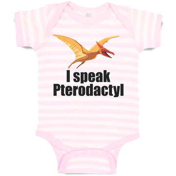 Baby Clothes I Speak Pterodactyl Dinosaur Flying Jurassic Animal Baby Bodysuits