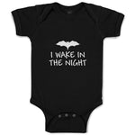 Baby Clothes I Wake in The Night An Silhouette Bat Baby Bodysuits Cotton