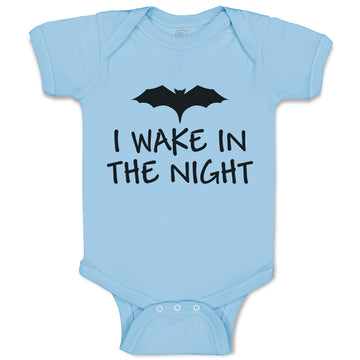 Baby Clothes I Wake in The Night An Silhouette Bat Baby Bodysuits Cotton