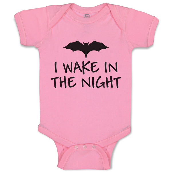 Baby Clothes I Wake in The Night An Silhouette Bat Baby Bodysuits Cotton