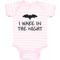 Baby Clothes I Wake in The Night An Silhouette Bat Baby Bodysuits Cotton