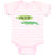 Baby Clothes Green Animated Crocodile I'M 1 2! Age Baby Bodysuits Cotton
