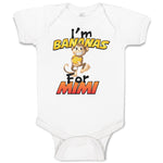 Baby Clothes I'M Bananas for Mimi Playful Wild Monkey Holding Banana Cotton