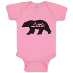 Baby Clothes Little Silhouette Bear Side View Wild Animal Baby Bodysuits Cotton